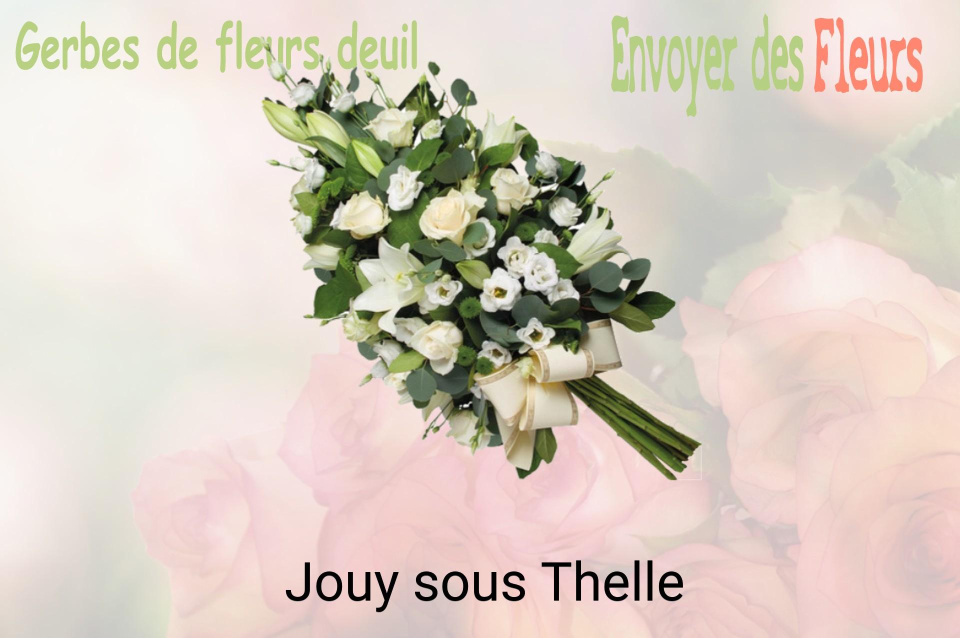 Gerbe de fleurs de deuil livrée à Jouy-sous-Thelle